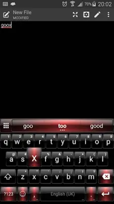 Emoji Keyboard Dusk Black Red android App screenshot 3